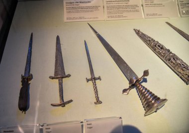 Nuremberg, Almanya - 12.07.2024: Nuremberg Ulusal Müze Fotoğrafları İmparatorluk Şatosu Müzesi.