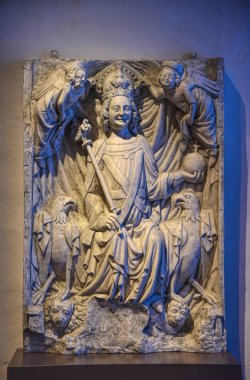 Nuremberg, Almanya - 12.07.2024: Nuremberg Ulusal Müze Fotoğrafları İmparatorluk Şatosu Müzesi.