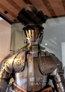 Nuremberg, Almanya - 12.07.2024: Nuremberg Ulusal Müze Fotoğrafları İmparatorluk Şatosu Müzesi.