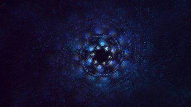 3D el yapımı soyut çok renkli süpernova fraktal ışık arkaplanı. Bu AI Generatd illüstrasyonu değil.