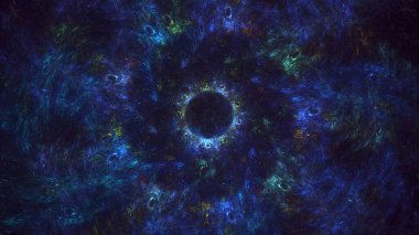 3D el yapımı soyut çok renkli süpernova fraktal ışık arkaplanı. Bu AI Generatd illüstrasyonu değil.