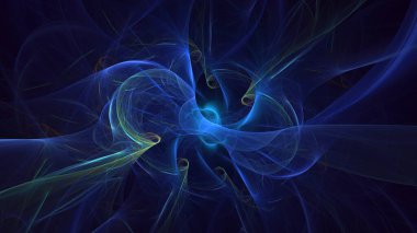 3D, soyut viral şekilli fraktal arkaplan oluşturma. Bu AI Generatd illüstrasyonu değil.