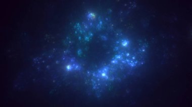 3D, soyut viral şekilli fraktal arkaplan oluşturma. Bu AI Generatd illüstrasyonu değil.