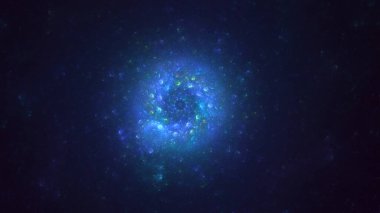 3D, soyut viral şekilli fraktal arkaplan oluşturma. Bu AI Generatd illüstrasyonu değil.
