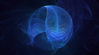3D el yapımı, soyut fantezi ışık fraktal arka plan. Bu AI Generatd illüstrasyonu değil.