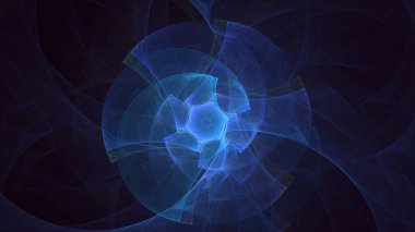 3D el yapımı, soyut fantezi ışık fraktal arka plan. Bu AI Generatd illüstrasyonu değil.