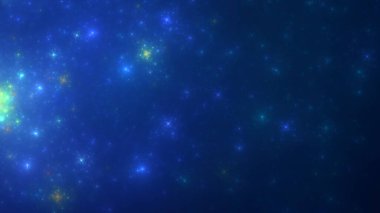 3D görüntüleme, soyut mavi teknoloji fraktal arkaplan. Bu AI Generatd illüstrasyonu değil.