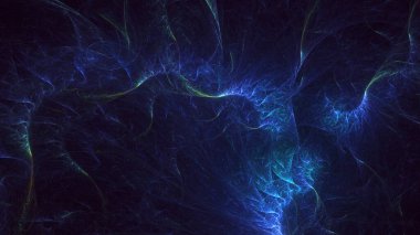 3D el yapımı, soyut fantezi ışık fraktal arka plan. Bu AI Generatd illüstrasyonu değil.