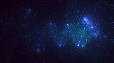 Soyut çok renkli fraktal duvar kağıdının elle yapılmış üç boyutlu çizimi. Bu AI Generatd illüstrasyonu değil.