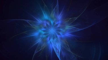 3D elle, soyut fraktal elektromanyetik arkaplan oluşturma. Bu AI Generatd illüstrasyonu değil.