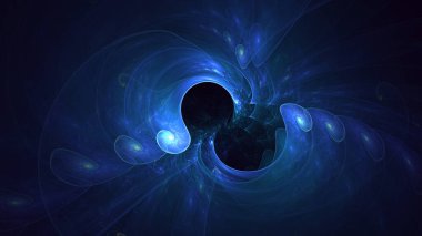 3D el yapımı, soyut fantezi ışık fraktal arka plan. Bu AI Generatd illüstrasyonu değil.