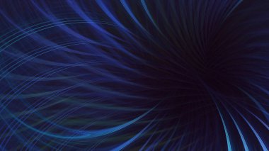 3D, soyut mavi fraktal ışık arkaplanı oluşturuluyor. Bu AI Generatd illüstrasyonu değil.