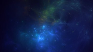 3D elle fraktal çizim. Soyut rengarenk teknoloji ışık arkaplanı oluşturma. İllüstrasyon Al tarafından oluşturulmadı.