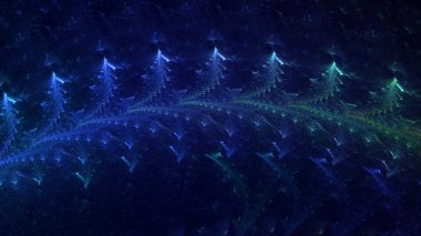 3D el yapımı, soyut fantezi ışık fraktal arka plan. Bu AI Generatd illüstrasyonu değil.