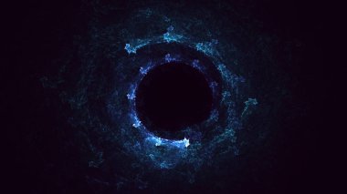 Soyut fraktal ışık arkaplanı 3D elle oluşturuluyor. Bu AI Generatd illüstrasyonu değil.