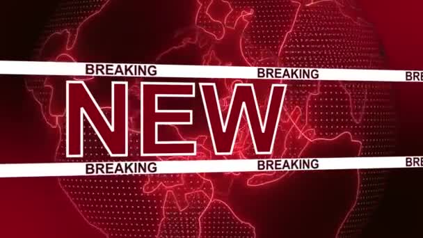 Breaking News Design Template News Channel Internet Background Animation Breaking — 비디오