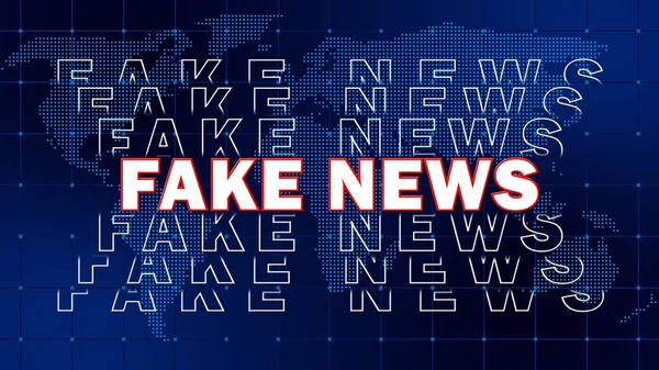 Fake News Ontwerp Sjabloon Voor Nieuwszenders Internet Achtergrond Fake Nieuws — Stockfoto