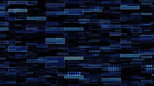 Nowoczesne Tło Graficzne Niebieskim Wzorze Losowy Układ Prostokątów Kropkowanych Zmieniających — Zdjęcie stockowe