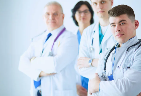 Successful Medical Team Confident Doctors Team Standing Together Smiling — Stock Photo, Image