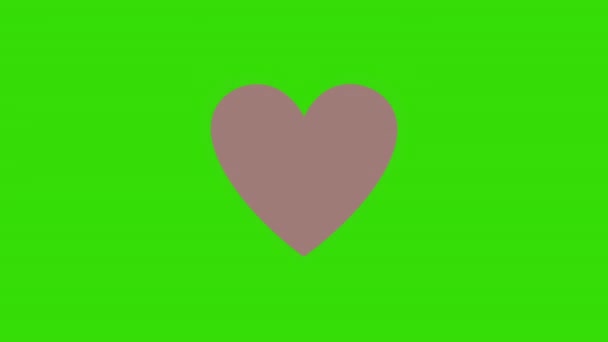 Various Kinds Animated Hearts Greenscreen Backgrounds Suitable Your Video Project — Stock Video