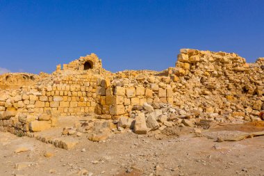Ruins of crusaders Shobak Castle in Jordan