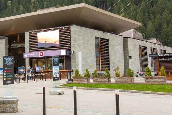 Chamonix Mont Blanc Frankreich Oktober 2019 Gebäude Der Seilbahn Zur — Stockfoto
