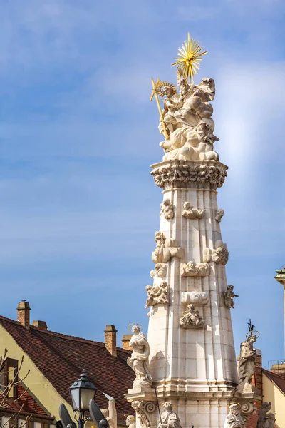 Columna Santísima Trinidad Columna Peste Budapest Hungría — Foto de Stock