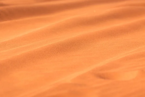 Dorato Arancione Deserto Sabbia Texture Sfondo Wadi Rum Giordania — Foto Stock