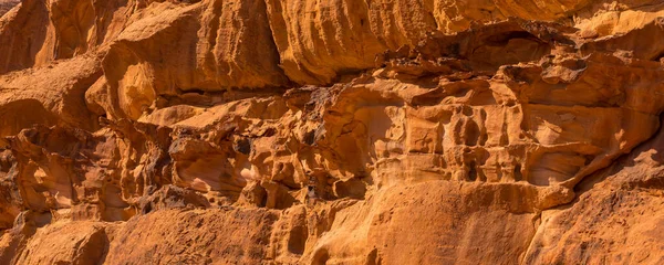 Wadi Rum Jordan Beautiful View Mountain Sandstone Rocks Close Abnner — Stock Photo, Image