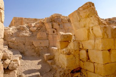 Ruins of crusaders Shobak Castle in Jordan