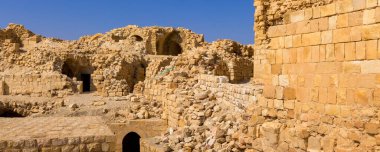 Ruins of crusaders Shobak Castle in Jordan