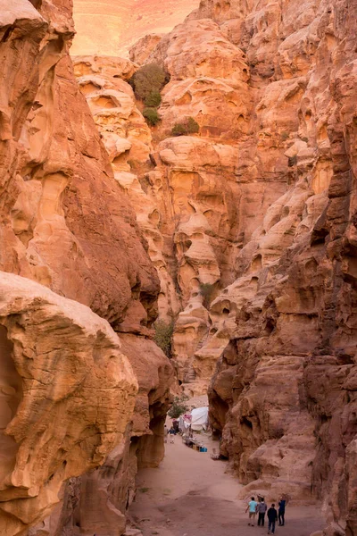 Wadi Musa Jordanië November 2022 Rots Wegzicht Bij Little Petra — Stockfoto