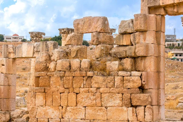 Jerash Gerasa Jordan Ancient Roman Columns Ruins — Foto de Stock