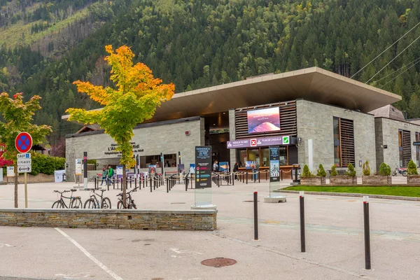 Chamonix Mont Blanc Frankreich Oktober 2019 Gebäude Der Seilbahn Zur — Stockfoto