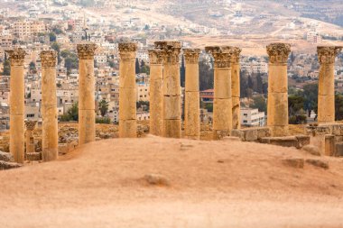 Jerash Gerasa, Ürdün, Antik Roma sütunları