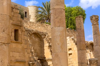 Jerash, Ürdün, Antik Sokak Kardo Maximus Sütunları, Antik Roma Gerasa
