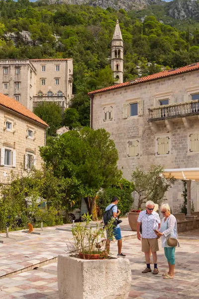 Perast Montenegro September 2023 View Historic Town Famous Bay Kotor — Stock Photo, Image