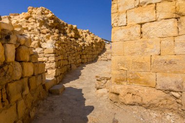 Ruins of crusaders Shobak Castle in Jordan