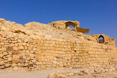 Ruins of crusaders Shobak Castle in Jordan
