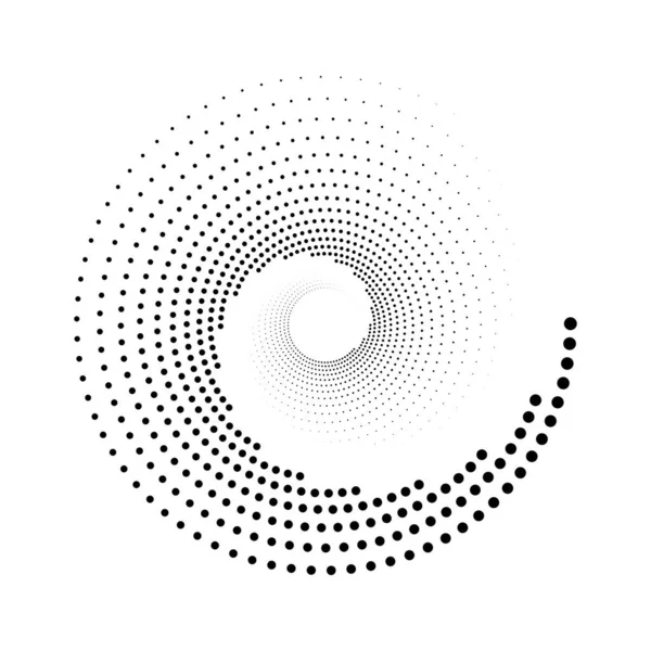 Abstrakte Spiralpunkte Formen Element — Stockvektor