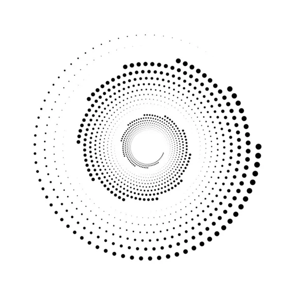 Abstrakte Spiralpunkte Formen Element — Stockvektor