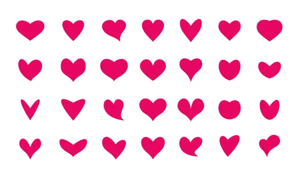 Διάνυσμα Συλλογής Σχήματος Αγάπης Καρδιάς — Διανυσματικό Αρχείο