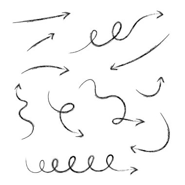 grunge biçiminde ok koleksiyonu