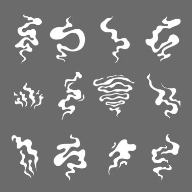 Düz biçimde doğal beyaz duman koleksiyonu