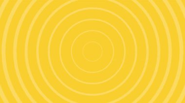 Canlı Sarı Konsantrik Çemberler Deseni