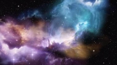 Yeni yıldızların oluştuğu büyük parlayan bir uzay nebulası. 