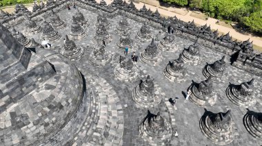 Antik Budist Tapınağı - Borobudur, Endonezya.