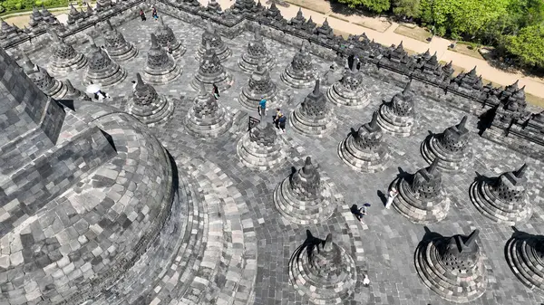 Antik Budist Tapınağı - Borobudur, Endonezya.