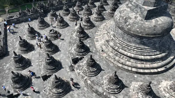 Antik Budist Tapınağı - Borobudur, Endonezya.