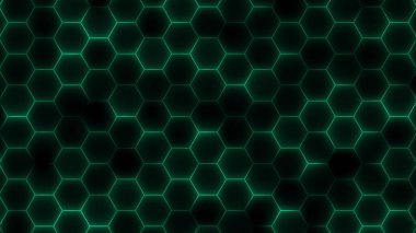 Abstract glowing hexagon background, hexagon abstract technology background